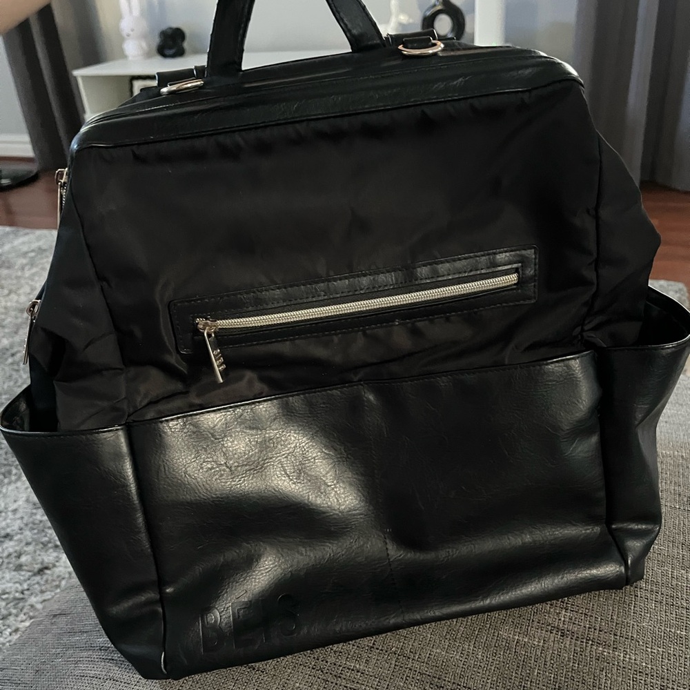 BEIS Black Diaper Bag Backpack
